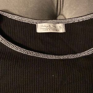 Black and white shirt